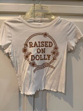 Altar'd State "Raised on Dolly" graphic baby tee